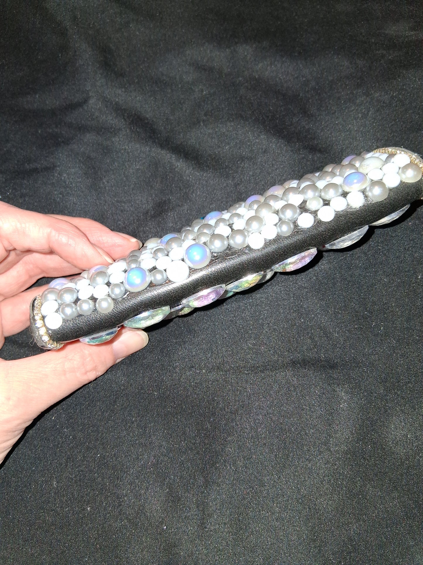 COCOMONEY Glasses Case Custom 1 OF A KIND PIECE GEMSTONES Velcro Closure