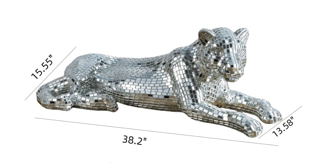 Floor Leopard Decorative Sculpture