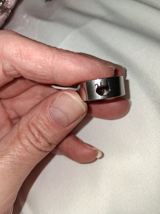 Mens stainless steel ring size 8