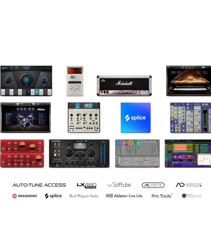 Focusrite Scarlett Solo 2x2 USB Audio Interface Full Studio Bundle with Creative Music Production Software Kit