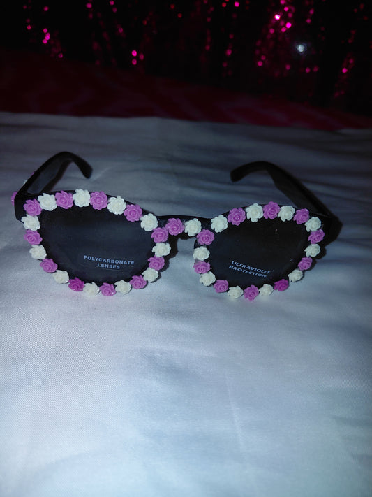 Cocomoney Glasses custom 1 of 1 pair sunglasses gemstones plastic materials uv COCOMONEY.STORE