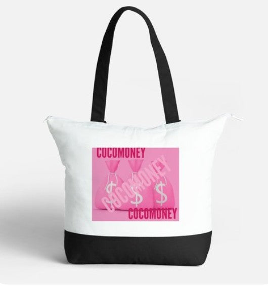 COCOMONEY TOTE BAG HEAVY DUTY 2 STRAPS