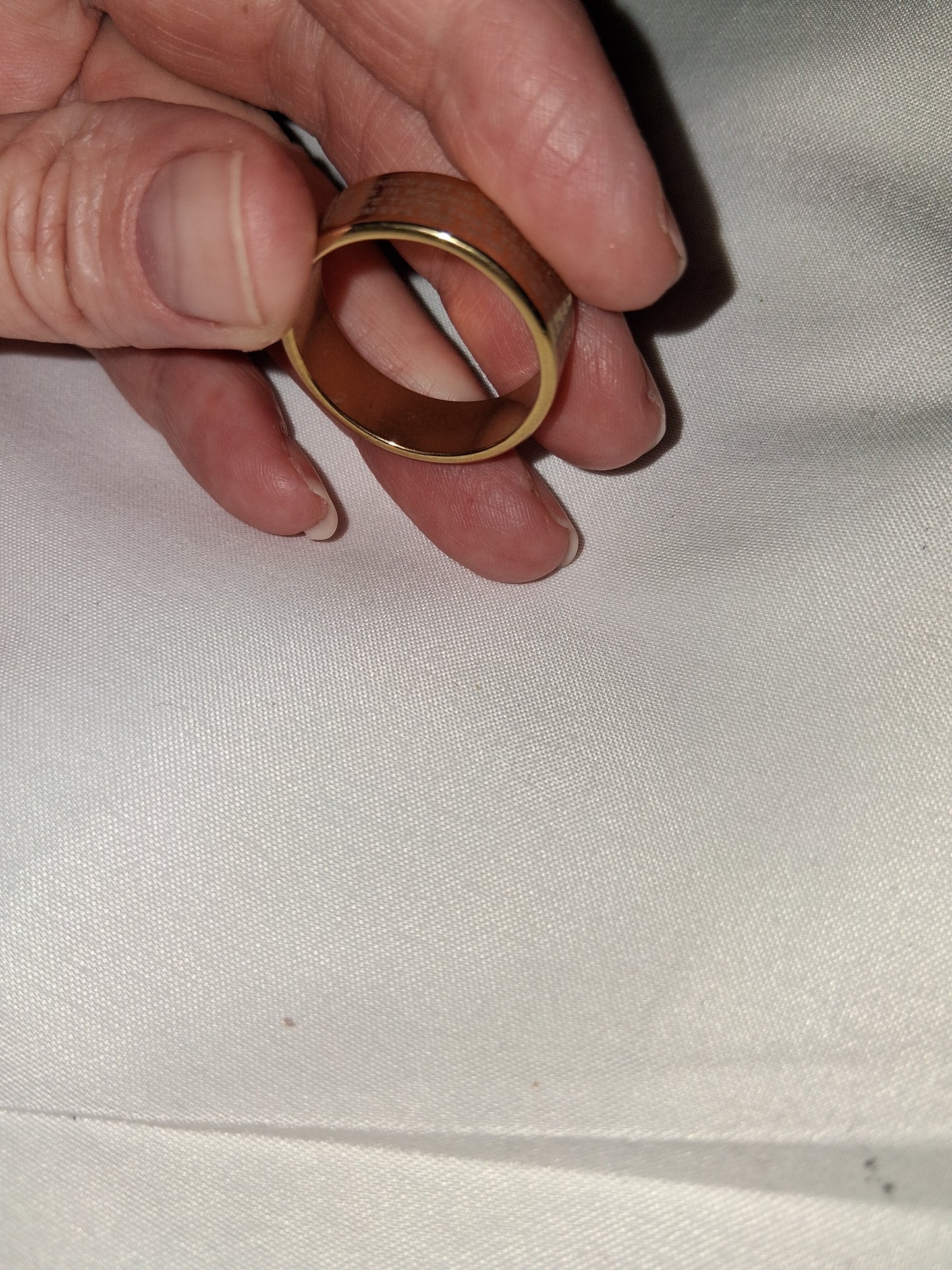 Mens stainless steel ring size 12 Lords prayer