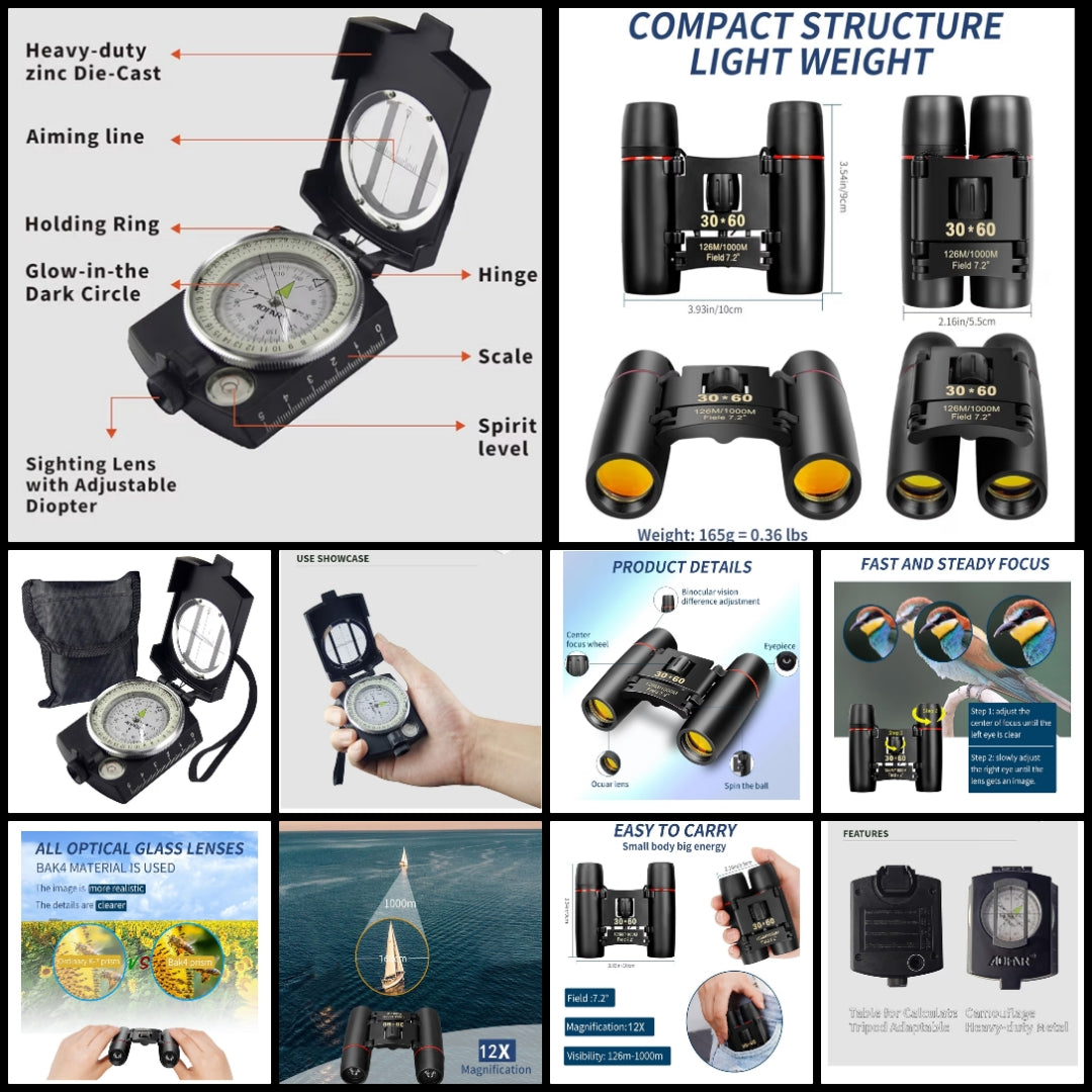 10 Piece gift set for Men for christmas or birthday comes with black wood box, exceptional pieces he will like