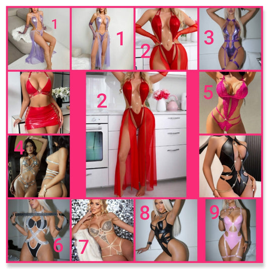 Sexy Lingerie choose your number option below