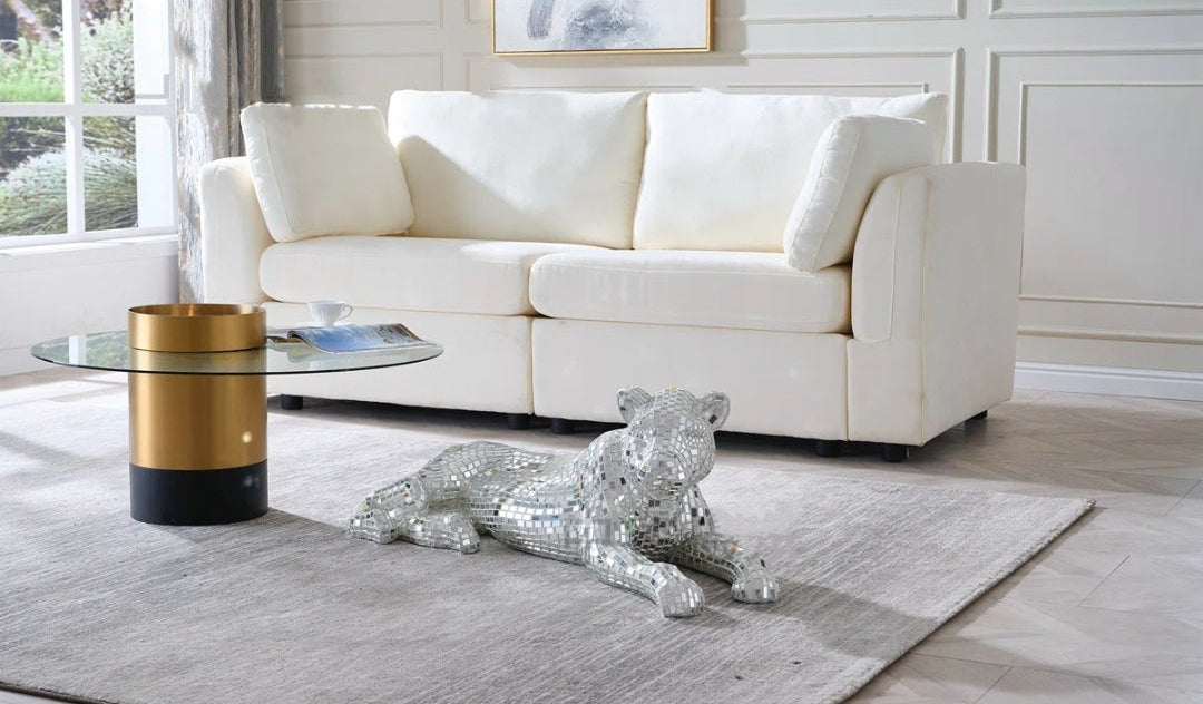 Floor Leopard Decorative Sculpture