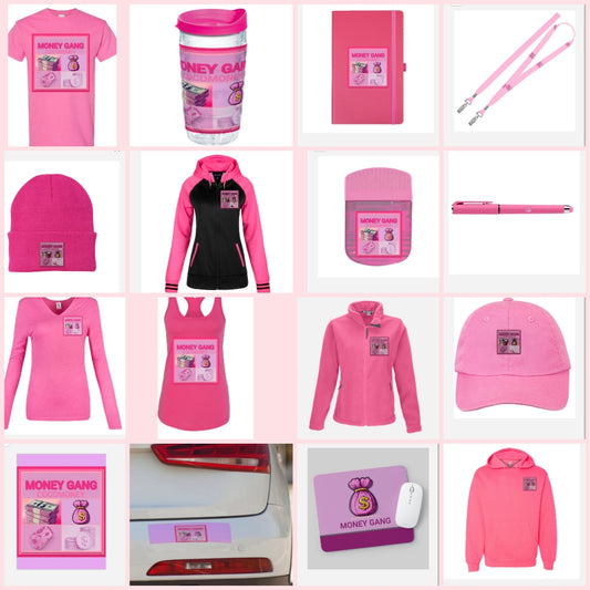 Money Gang Pink Merch Collection
