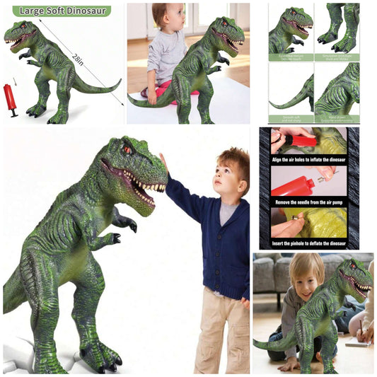 Large Soft Dinosaur Toys- 28" Jumbo Dinosaur Toys For Boys, Realistic Looking Dinosaur, Giant Dinosaur Toys For Kids 3and up Toddler Dinosaur Toy Gift