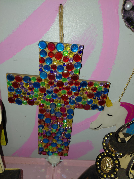 COCOMONEY ART Cross Gem 1 OF 1 CUSTOM PIECE BY COCOMONEY