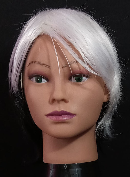 COCOMONEY WIG SHORT BLACK WHITE SYNTHETIC