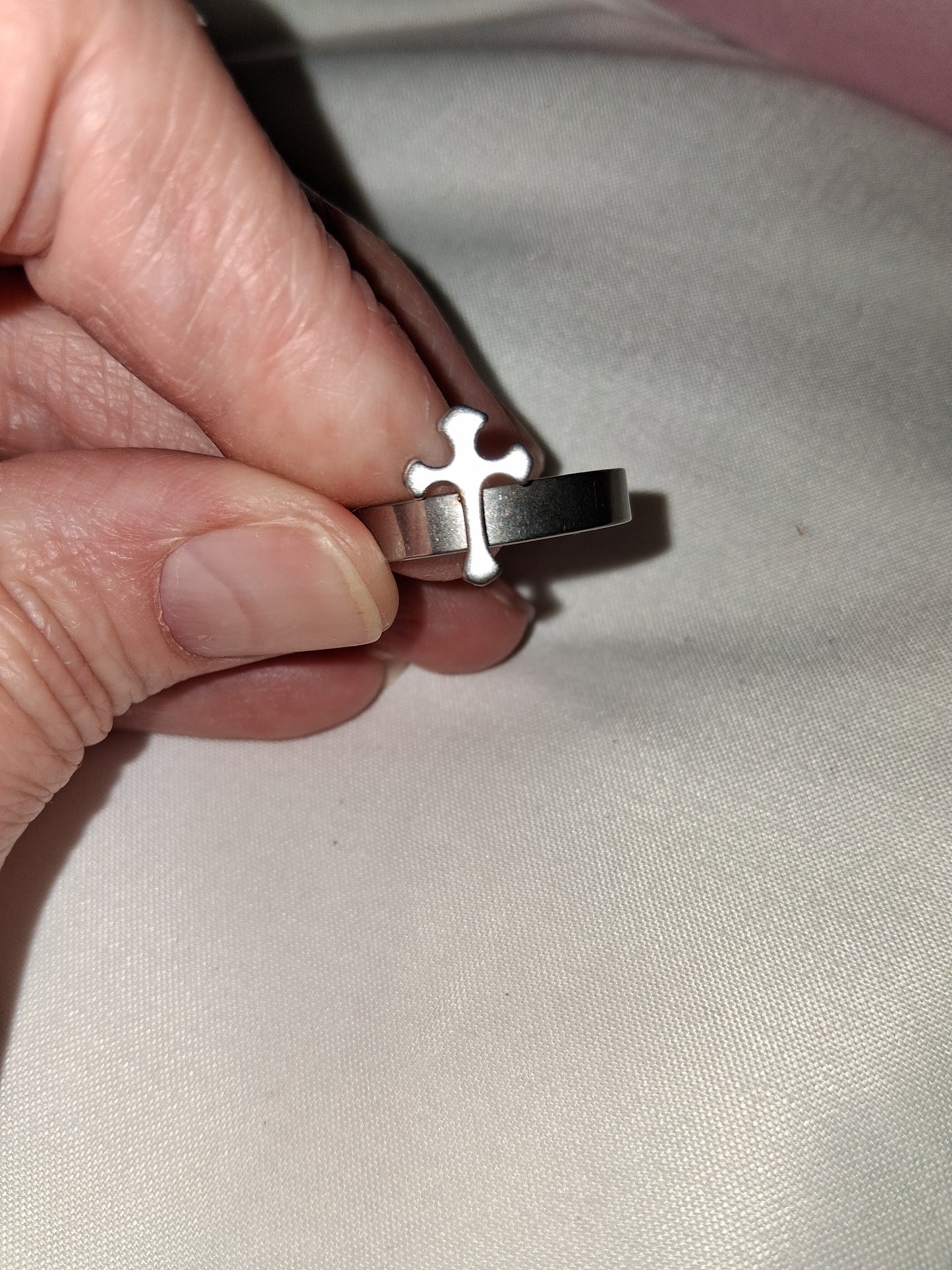 Stainless steel men's ring size 10