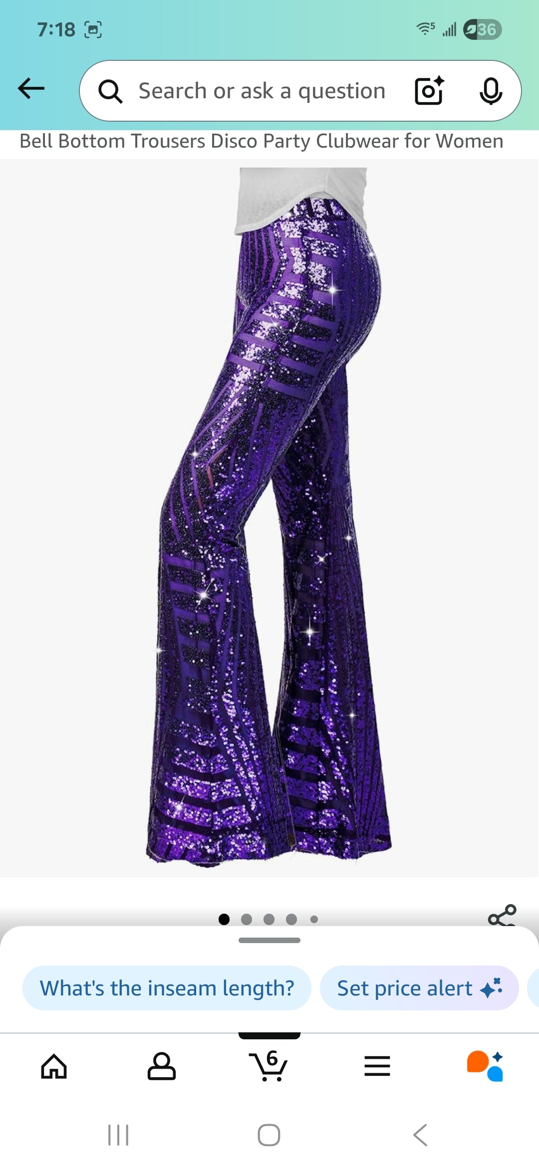 Sequin Flare Pants Sparkly Glitter High Waisted Bell Bottom Trousers Disco Party Clubwear
