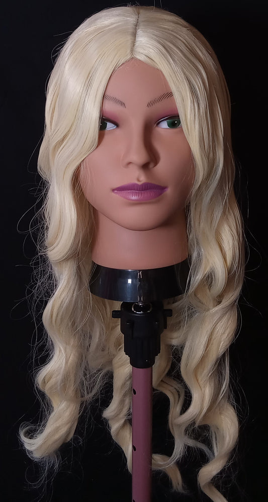 COCOMONEY WIG LONG BLONDE WAVY SYNTHETIC