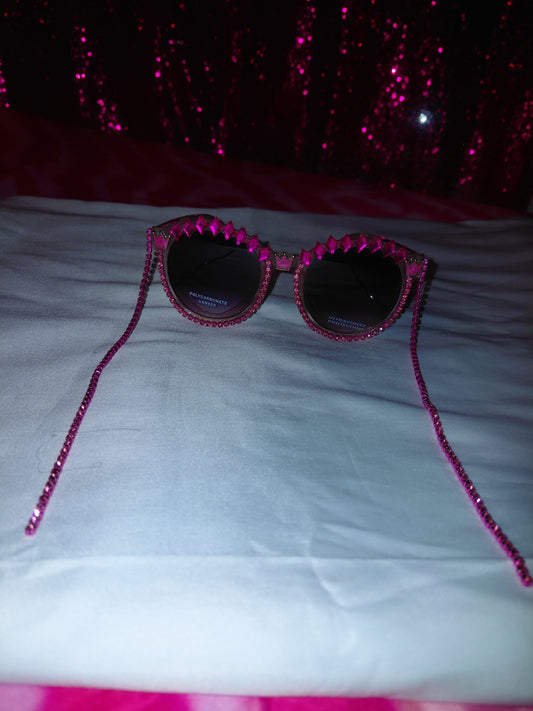 Cocomoney Glasses custom 1 of 1 pair sunglasses gemstones plastic materials uv COCOMONEY.STORE