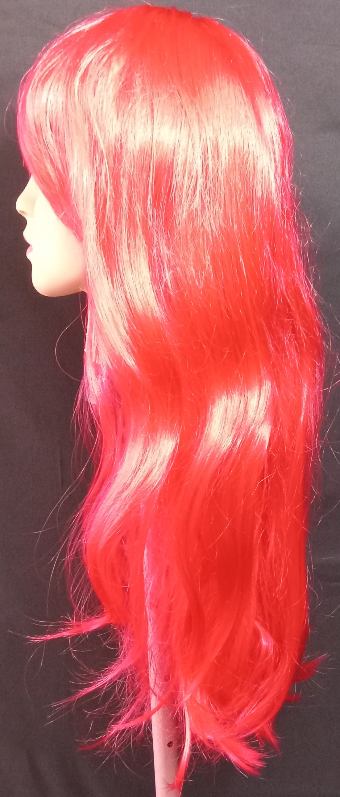 COCOMONEY WIG RED LONG STRAIGHT SYNTHETIC