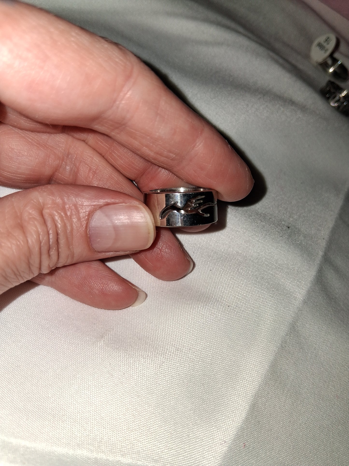 Unisex stainless steel ring size 6 COCOMONEY