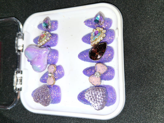 COCOMONEY NAILS CUSTOM ONE OF A KIND PIECES WITH NAIL BAG AND FREE GIFTS