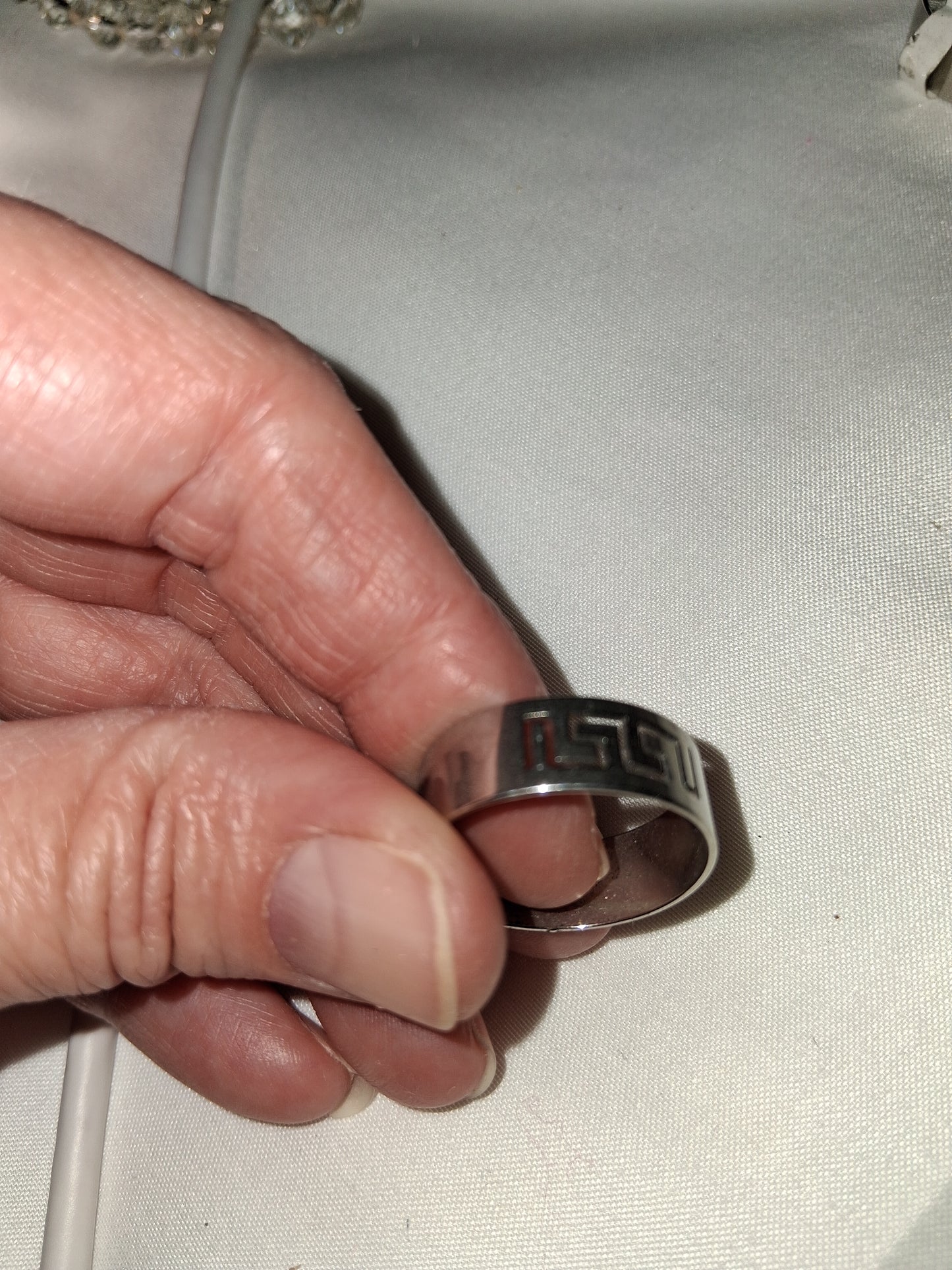 Mens stainless steel ring size 10