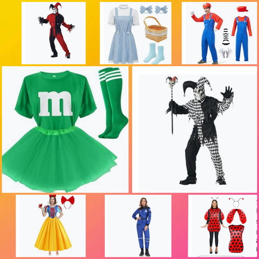Adult Halloween costume comes with accessories show in its photo choose number by the costume you want