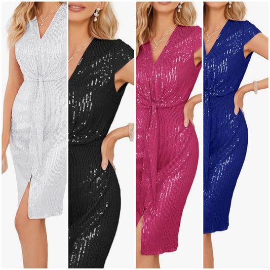 COCOMONEY SEQUIN DRESS ELEGANT AND BEAUTIFUL