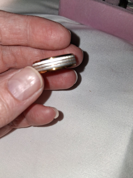 Mens stainless steel ring size 10