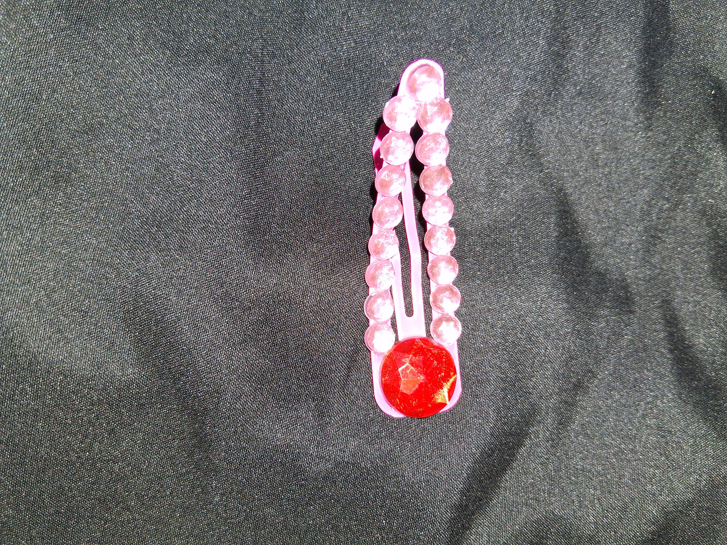 COCOMONEY HAIR CLIP 3INCH CUSTOM 1 OF A KIND PIECE with gemstones