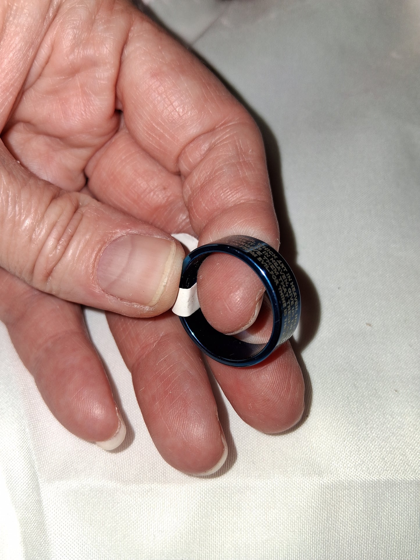Mens stainless steel ring size 9