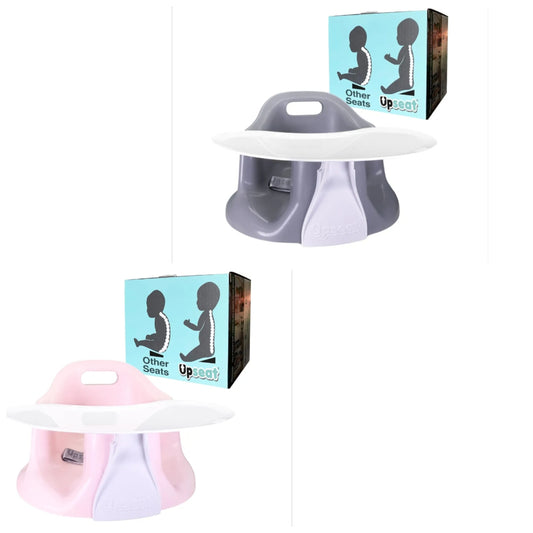 Upseat Baby Floor Seat Booster Chair for Sitting Up with Removable Tray for Meals and Playtime, Developed with Physical Therapists for Safe and Healthy Hip Development and Posture
