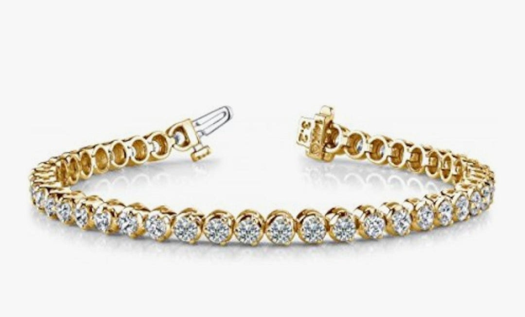 LAB GROWN Diamond Tennis Bracelet 3 Prong Luxury Collection (D-E Color, VS1-VS2 Clarity)