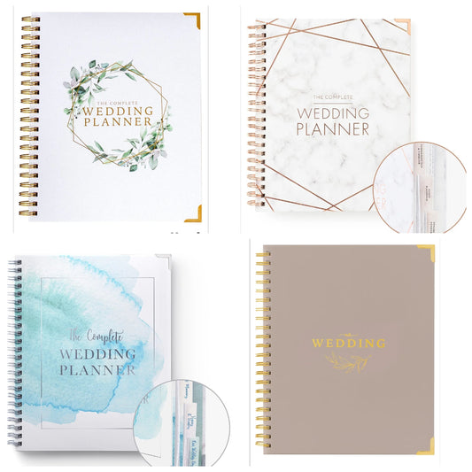 Wedding Planner for Bride - Wedding Planning Book and Organizer - Bridal Wedding Planner Notebook & Binder with Checklist & Countdown Calendar