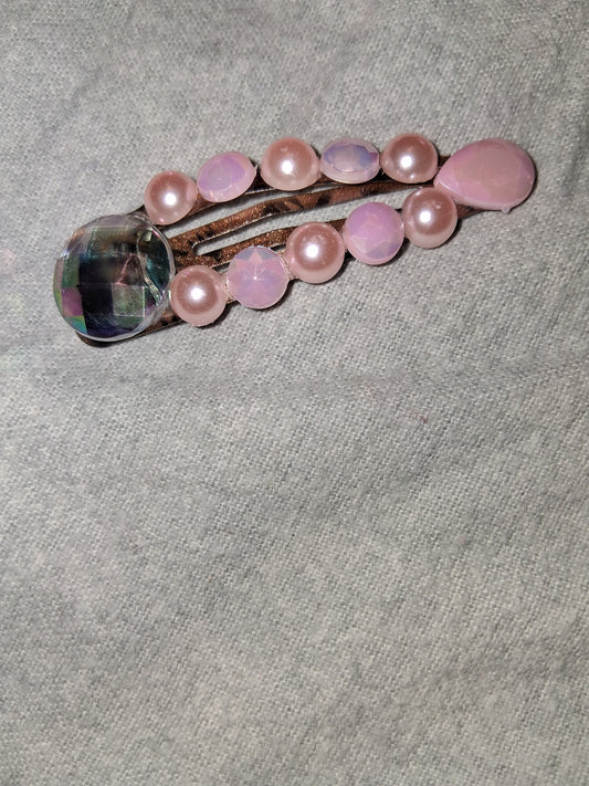 COCOMONEY HAIR CLIP 3INCH CUSTOM 1 OF A KIND PIECE with gemstones