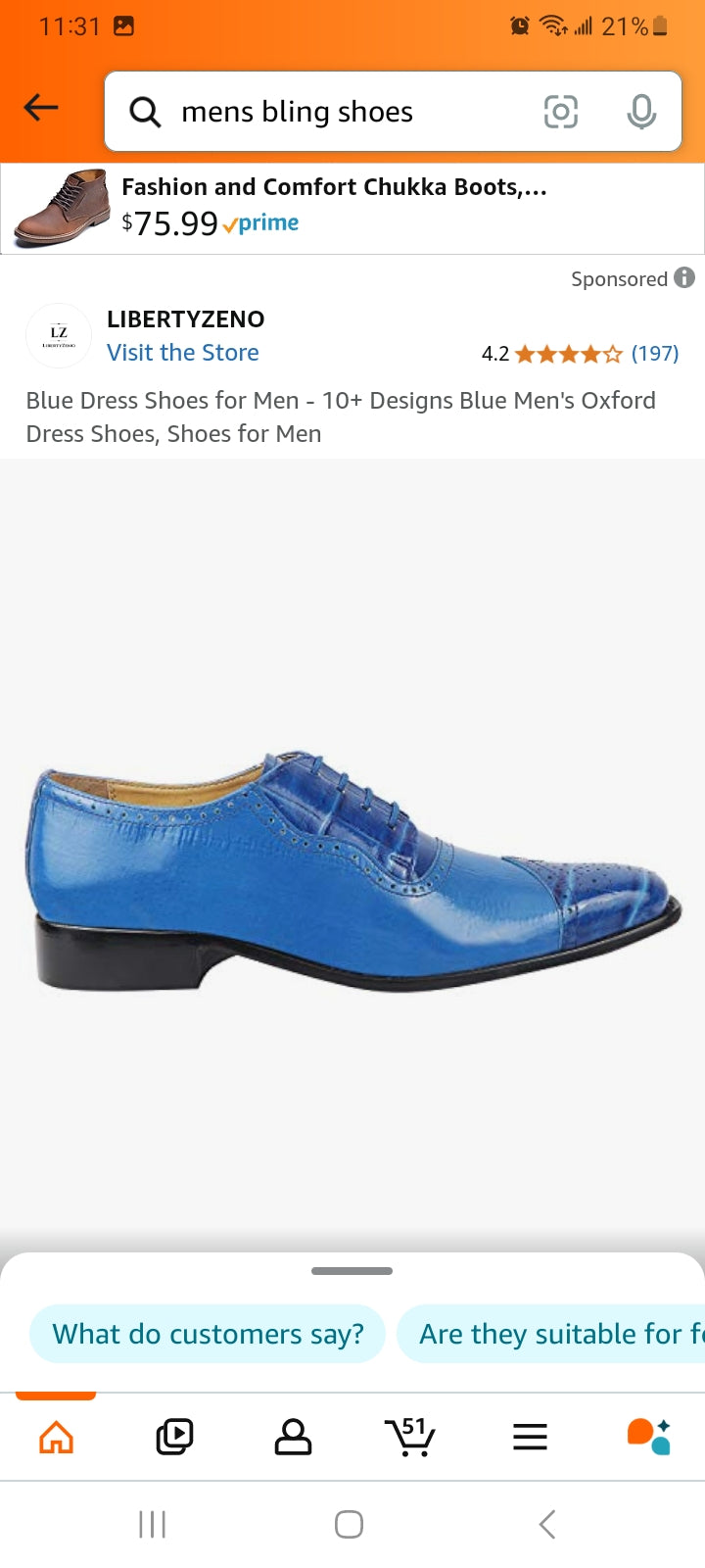 SEXY Blue Men's Oxford Dress Shoes, Shoes for Men