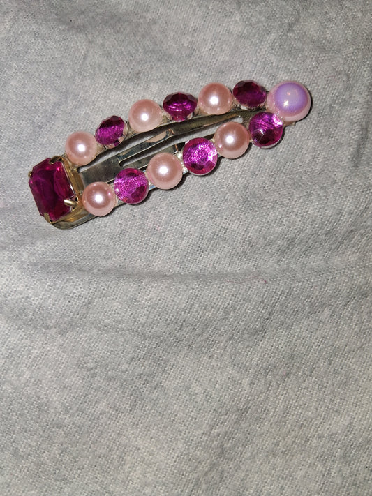 COCOMONEY HAIR CLIP 3INCH CUSTOM 1 OF A KIND PIECE with gemstones