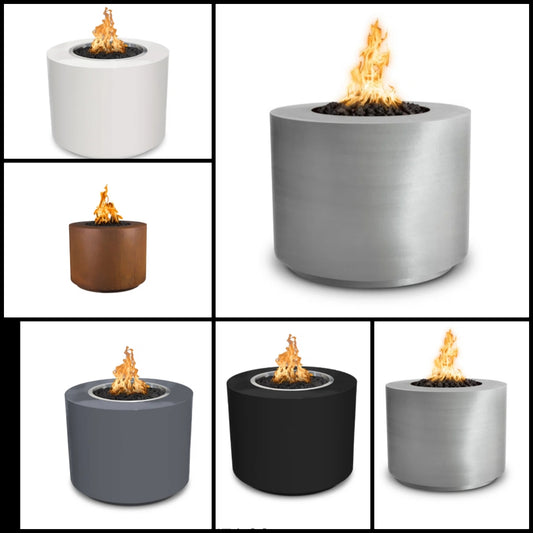 Beverly Round Concrete Smokeless Fire Pit