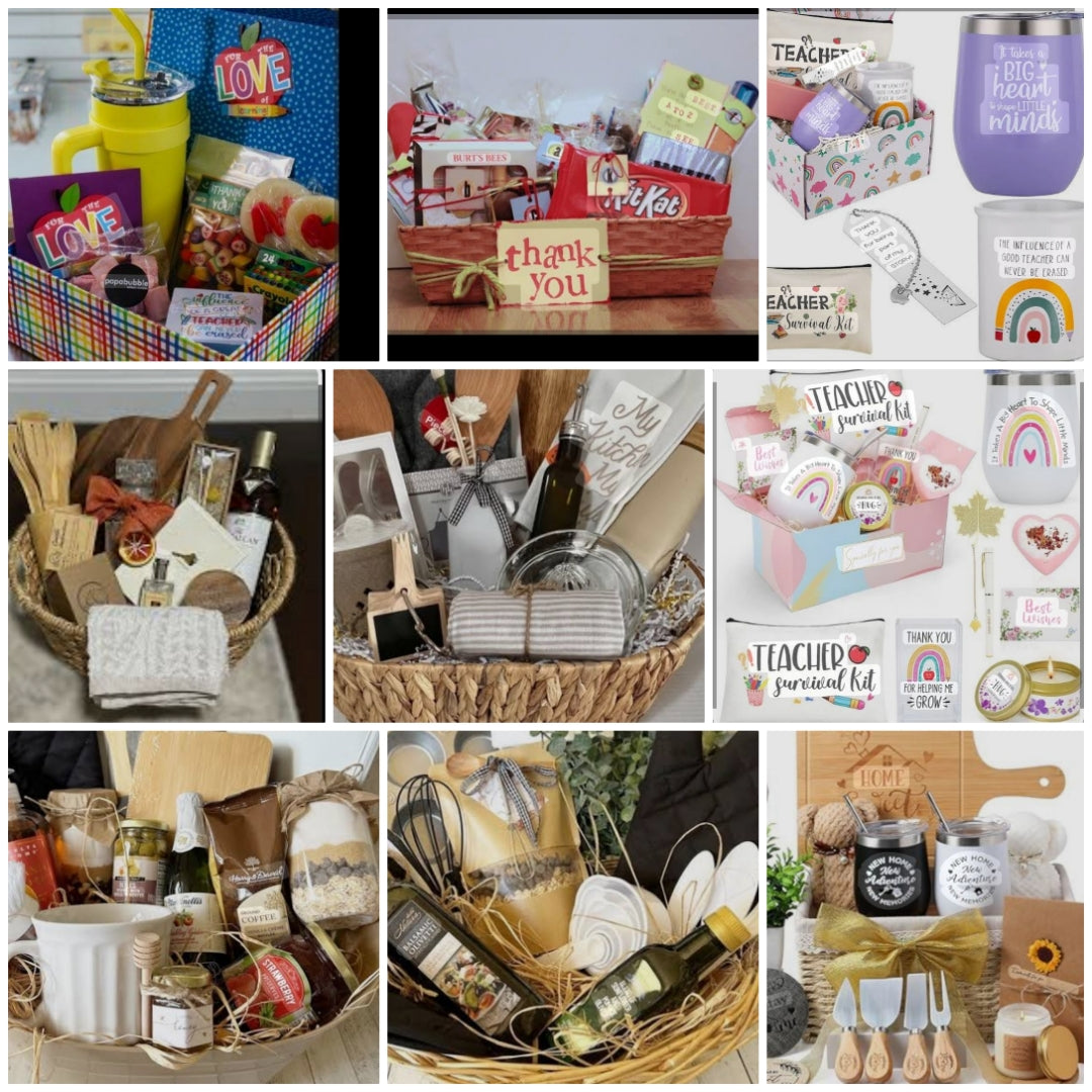 CUSTOM Makeup Gift baskets, Gift bags, Gift boxes, Gift buckets, Gift vases, and more