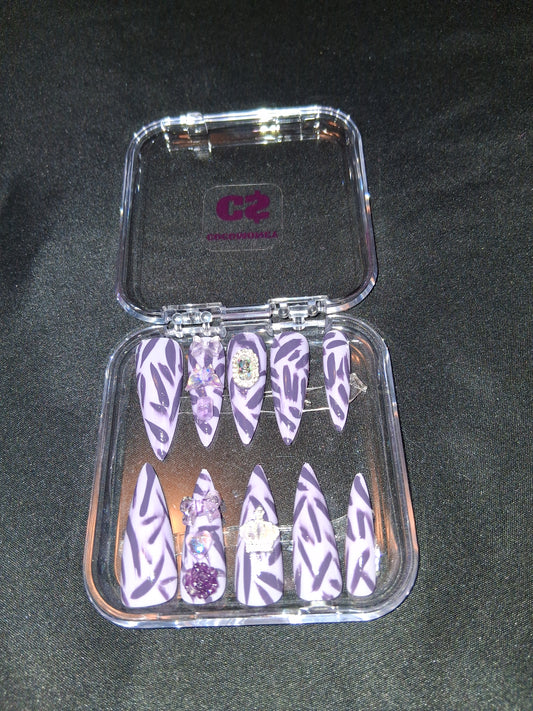 COCOMONEY NAILS CUSTOM 1 OF A KIND PIECES ACRYLIC COMES WITH FREE GIFTS