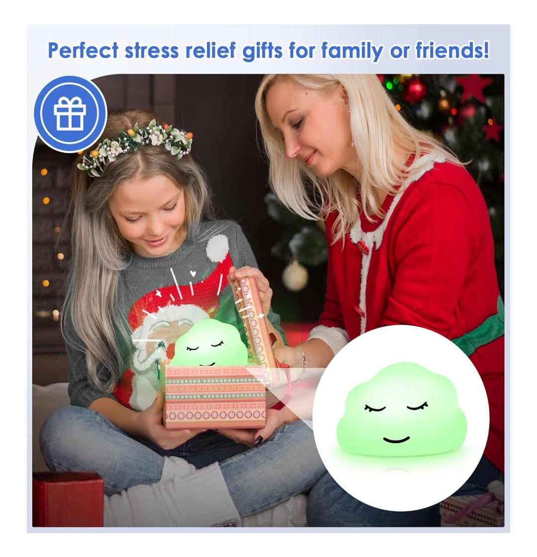 Breathing Lamp Guided Visual Meditation Tool for Mindfulness,Anxiety Relief&Calm Your Mind for Stress&Visual Relaxation and Restful Sleep,478 Seconds Breathing Rate Change 3 Colors,Gift for Kids