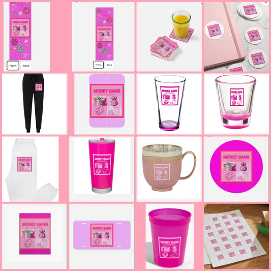 Money Gang Pink Merch Collection