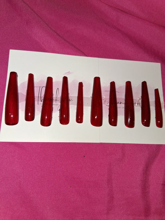 COCOMONEY NAILS CUSTOM 1 OF 1 GLUE ON PRESS ON COMES WITH FREE GIFTS #g7