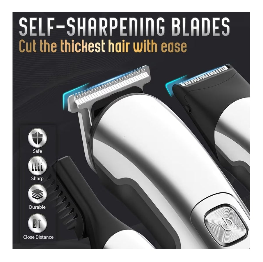 Beard Trimmer for Men, Waterproof Electric Razor for Nose, Body, Face & Mustache, Cordless Hair Clippers Shavers Grooming Kit, Gifts for Men Husband Father