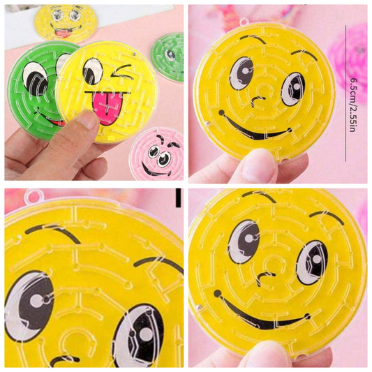 Miniature Handheld Rolling Ball Maze Toy, Random Color/Style, Festival Gift For Celebration, Cute Toy With Funny Face, Fun Toys, Shark Toys, Kid Toy, Fun Toys, Kids Presents, Toys, Small Toy,1 Dollar Toys,Prizes,Ball For Kids