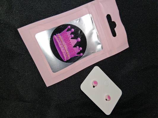 COCOMONEY EARRINGS BEAUTY AND ELEGANCE POSSIBLE MATERIALS PLASTIC RESIN METAL