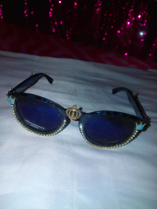 Cocomoney Glasses custom 1 of 1 pair sunglasses gemstones plastic materials uv