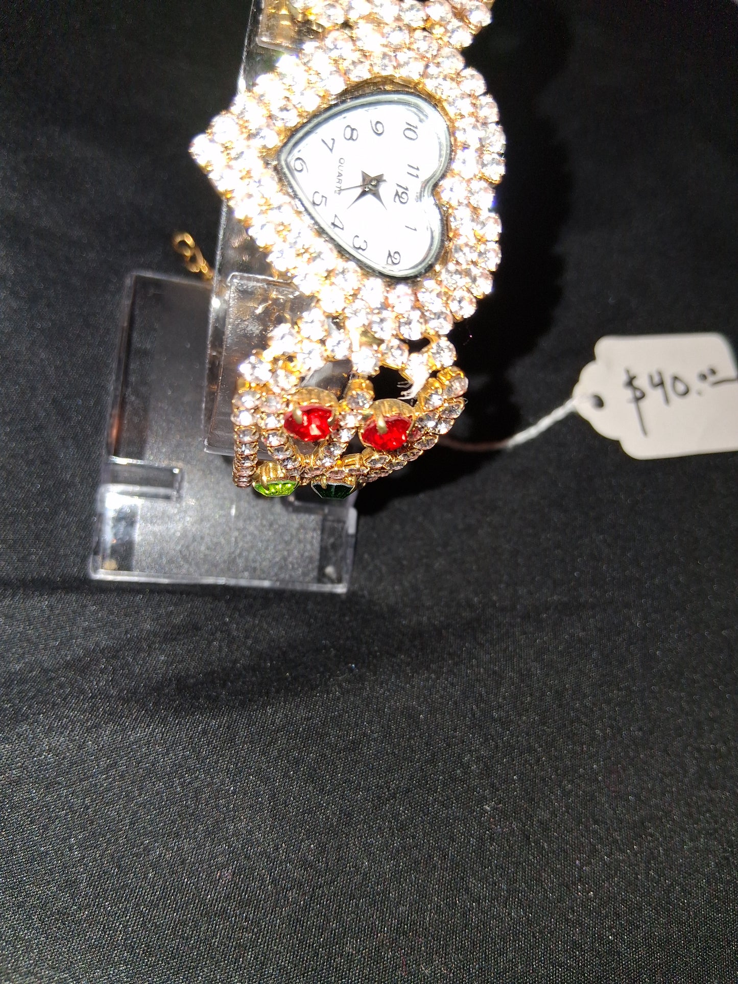 Luxury watch costume jewelry cocomoney heart shaped Quartz