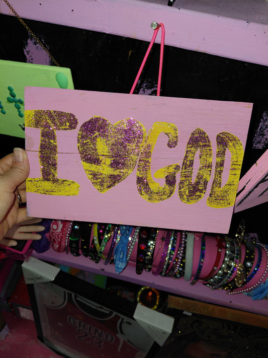 COCOMONEY ART God 1 OF 1 CUSTOM PIECE BY COCOMONEY painting on wood