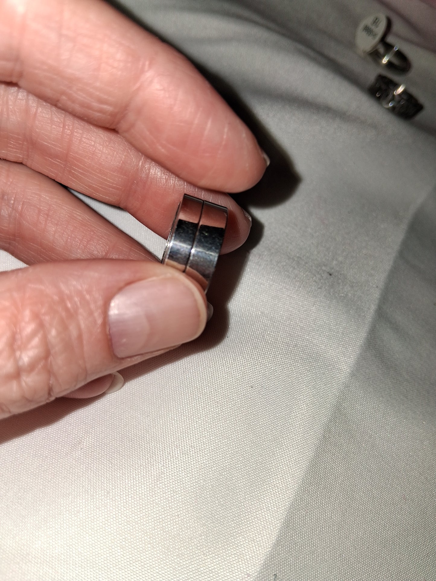 Unisex stainless steel ring size 6 COCOMONEY