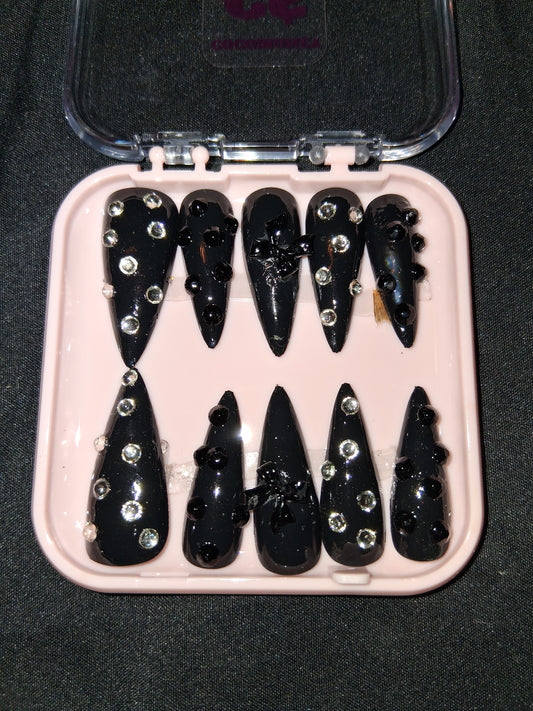 COCOMONEY NAILS CUSTOM 1 OF 1 GLUE ON PRESS ON COMES WITH FREE GIFTS #b69