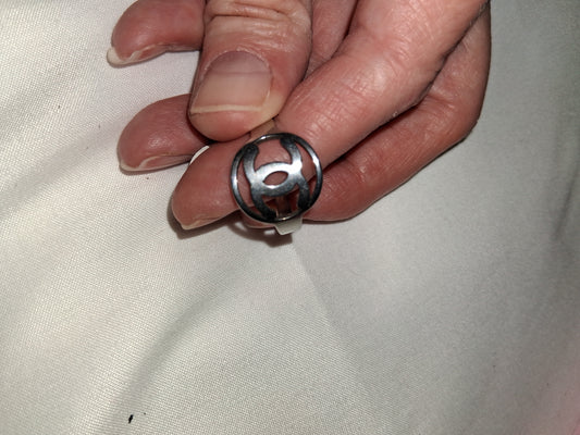 Unisex stainless steel ring size 9