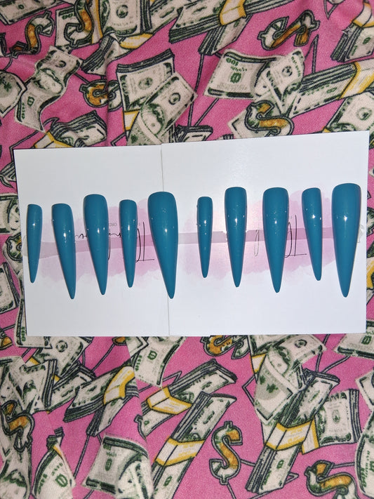 COCOMONEY NAILS CUSTOM 1 OF 1 GLUE ON PRESS ON COMES WITH FREE GIFTS #g19