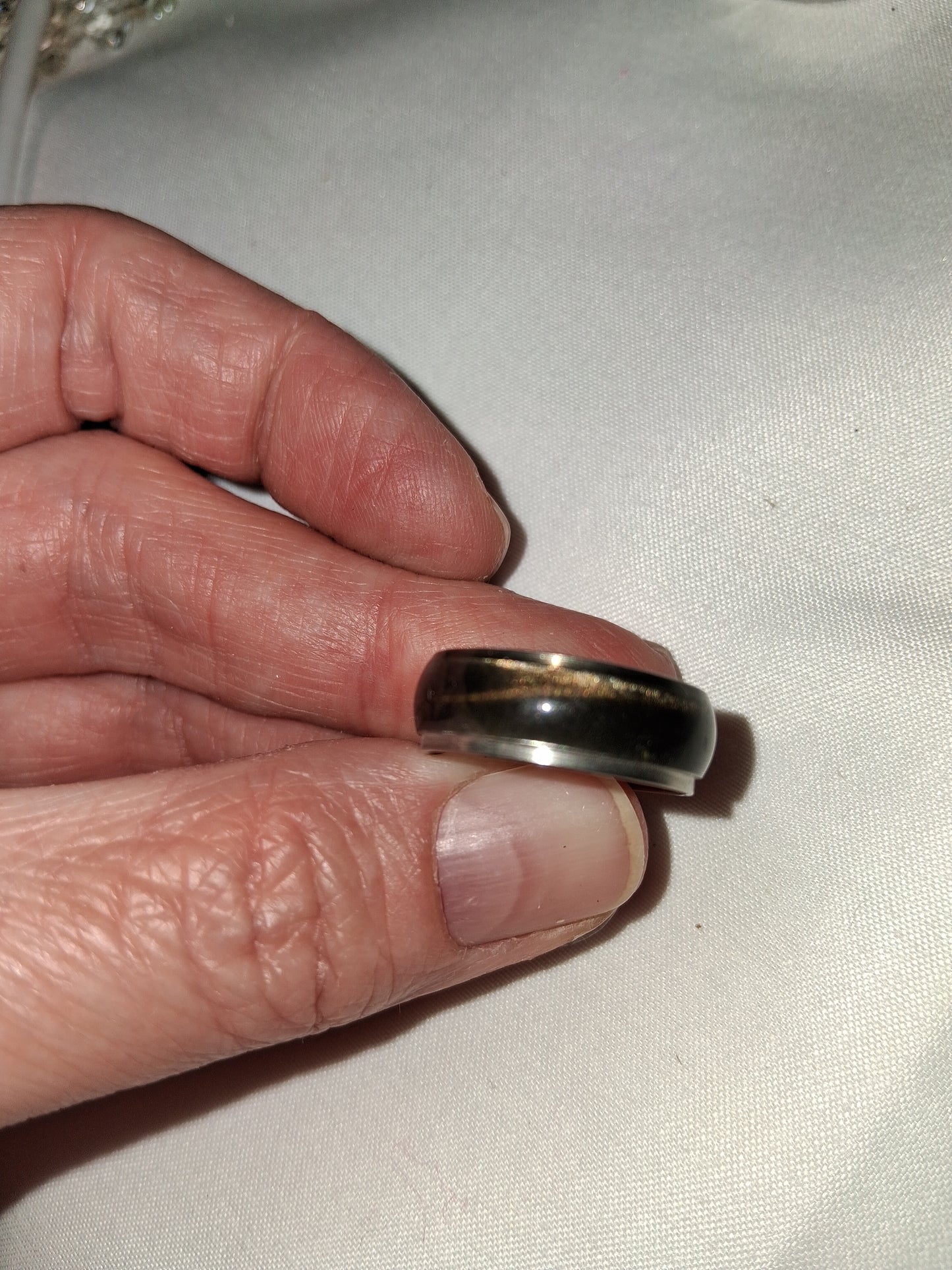 Mens stainless steel ring size 8